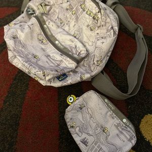 LeSportsac Minions edition mini backpack & square cosmetic